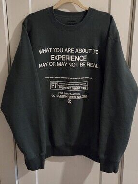 NWOT Justin Timberlake Forget Tomorrow World Tour Crewneck Sweatshirt - Size XXL